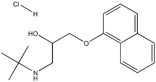 1-(tert-Butylamino)-3-(1-naphthyloxy)-2-propanol hydrochloride Struktur