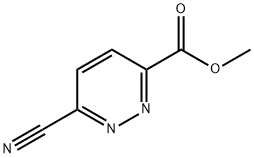 6-Cyano-pyridazine-3-carboxylic acid Methyl ester Struktur