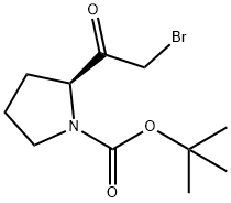 (S)-tert-butyl 2-(2-broMoacetyl)pyrrolidine-1-carboxylate Struktur