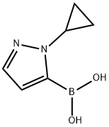 (1-cyclopropyl-1H-pyrazol-5-yl)boronic acid Struktur