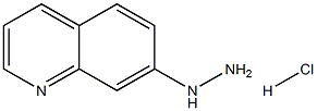 1-(quinolin-7-yl)hydrazine hydrochloride Struktur