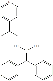 4-Isopropylpyridine Diphenylmethylboronate Struktur