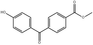 Methyl 4-(4-hydroxybenzoyl)benzoate Struktur