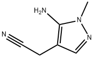 2-(5-AMino-1-Methyl-1H-pyrazol-4-yl)acetonitrile Struktur