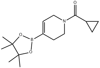 Cyclopropyl(4-(4,4,5,5-tetraMethyl-1,3,2-dioxaborolan-2-yl)-5,6-dihydropyridin-1(2H)-yl)Methanone Struktur