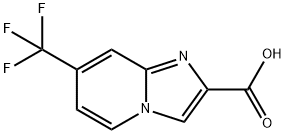 7-(TrifluoroMethyl)iMidazo[1,2-a]pyridine-2-carboxylic acid Struktur