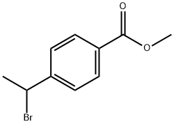 4-(1-BroMo-ethyl)-benzoic acid Methyl ester Struktur