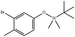 (3-BroMo-4-Methylphenoxy)(tert-butyl)diMethylsilane Struktur