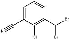 2-chloro-3-(dibroMoMethyl)benzonitrile Struktur