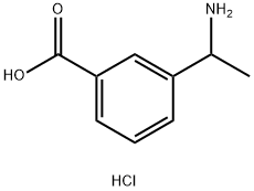 3-(1-AMinoethyl)benzoic acid hydrochloride Struktur