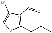 4-BroMo-2-propylthiophene-3-carbaldehyde Struktur