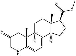 3-Oxo-4-azaandrosta-1,5,7-triene-17-carboxylic Acid Methyl Ester Struktur