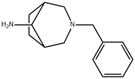 3-benzyl-3-azabicyclo[3.2.1]octan-8-aMine Struktur