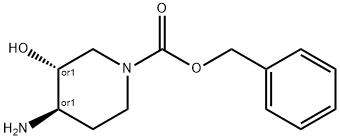 trans-4-AMino-1-Cbz-3-hydroxypiperidine Struktur