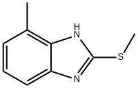 1H-Benzimidazole,4-methyl-2-(methylthio)-(9CI) Struktur