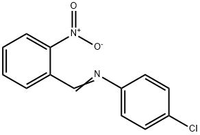 4-Chloro-N-(2-nitrobenzylidene)aniline Struktur