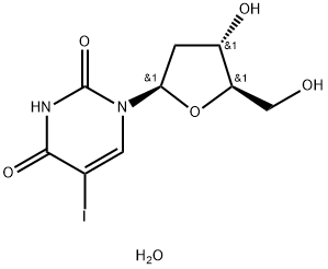 5-Iodo-2'-deoxyuridine (hydrate) Struktur