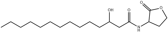 N-(3-Hydroxytetradecanoyl)-DL-hoMoserine lactone Struktur