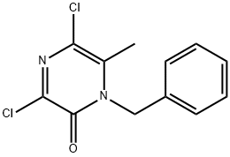 1-benzyl-3,5-dichloro-6-Methylpyrazin-2(1H)-one Struktur