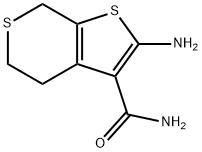 2-AMINO-4H,5H,7H-THIENO[2,3-C]THIOPYRAN-3-CARBOXAMIDE Struktur