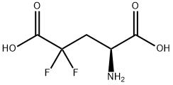 4-amino-2,2-difluoropentanedioic acid Struktur