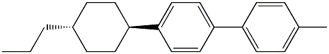 4-Methyl-4'-(trans-4-propylcyclohexyl)-1,1'-biphenyl Struktur