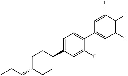 1,1′-Biphenyl, 2,3′,4′,5′-tetrafluor-4-(trans-4-propylcyclohexyl)- Struktur