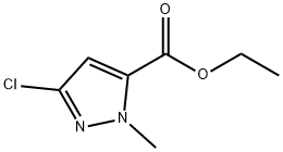 1H-Pyrazole-5-carboxylic acid, 3-chloro-1-Methyl-, ethyl ester Struktur