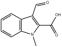 3-ForMyl-1-Methyl-1H-indole-2-carboxylic Acid Struktur