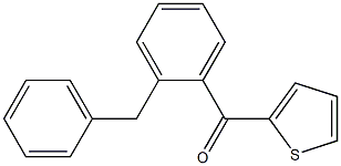 (2-Benzylphenyl)(thiophen-2-yl)Methanone Struktur