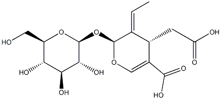 Oleoside|(2S,3E,4S)-5-羧基-3-亞乙基-2-(BETA-D-吡喃葡萄糖氧基)-3,4-二氫-2H-吡喃-4-乙酸