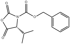 (R)-3-(Benzyloxycarbonyl)-4-isopropyl-2,5-oxazolidinedione Struktur