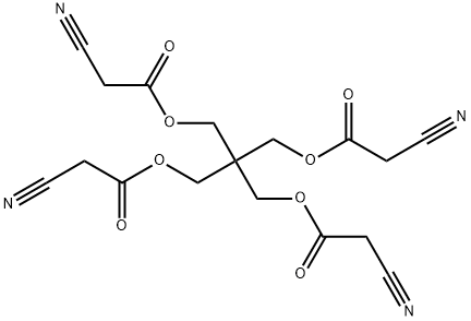 Pentaerythritol tetrakis (cyanoacetate) Struktur