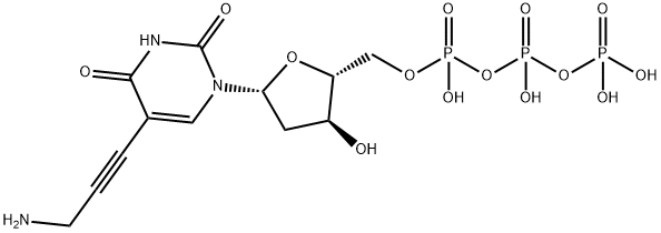 5-(3-AMino-1-propyn-1-yl)-2'-deoxyuridine 5'-(Tetrahydrogen Triphosphate) Struktur