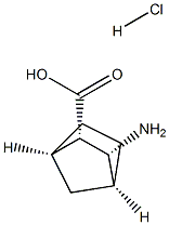 Bicyclo[2.2.1]heptane-2-carboxylic acid, 3-aMino-, hydrochloride, (1R,2S,3R,4S)- Struktur