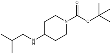 tert-Butyl 4-(isobutylaMino)piperidine-1-carboxylate Struktur