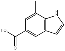 7-Methyl-1H-indole-5-carboxylic acid Struktur