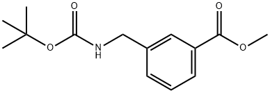 Methyl 3-(((tert-butoxycarbonyl)aMino)Methyl)benzoate Struktur