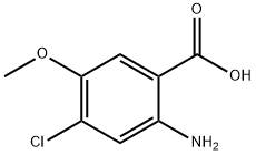 2-AMino-4-chloro-5-Methoxy-benzoic acid Struktur