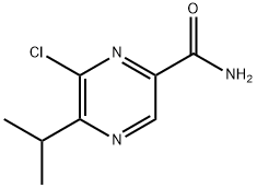 6-Chloro-5-isopropylpyrazine-2-carboxaMide Struktur