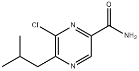 6-Chloro-5-isobutylpyrazine-2-carboxaMide Struktur