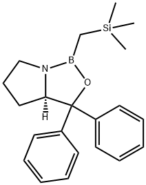 (S)-1-aza-2-bora-2-((triMethylsilyl)Methyl)-3-oxa-4,4-diphenylbicyclo[3.3.0]octane Struktur