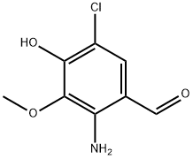 2-AMino-5-chloro-4-hydroxy-3-Methoxybenzaldehyde Struktur