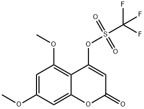 5,7-diMethoxy-2-oxo-2H-chroMen-4-yl trifluoroMethanesulfonate Struktur