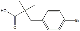 3-(4-broMophenyl)-2,2-diMethylpropanoic acid Struktur