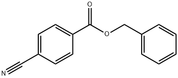 4-cyano-benzoic acid benzyl ester Struktur