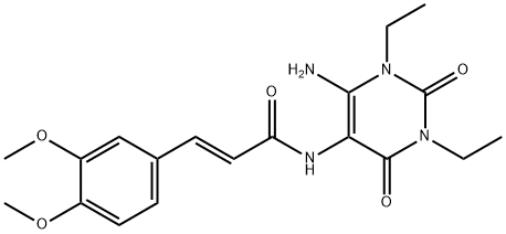 (E)-N-(6-aMino-1,3-diethyl-2,4-dioxo-1,2,3,4-tetrahydropyriMidin-5-yl)-3-(3,4-diMethoxyphenyl)acrylaMide