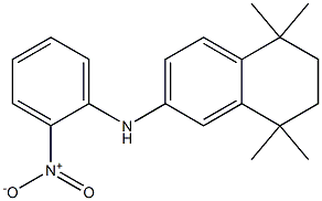 (2-nitrophenyl)(5,5,8,8-tetraMethyl-5,6,7,8-tetrahydronaphtalen-2-yl)aMine Struktur