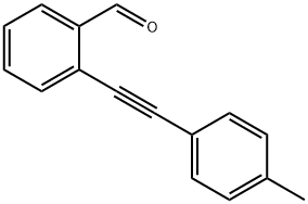 2 - [2 - (4 - Methyl phenyl) ethinyl] benzaldehyde Struktur