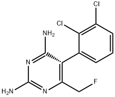 5-(2,3-dichlorophenyl)-6-(fluoroMethyl)pyriMidine-2,4-diaMine Struktur